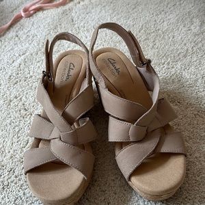 Clarks Wedge Sandals